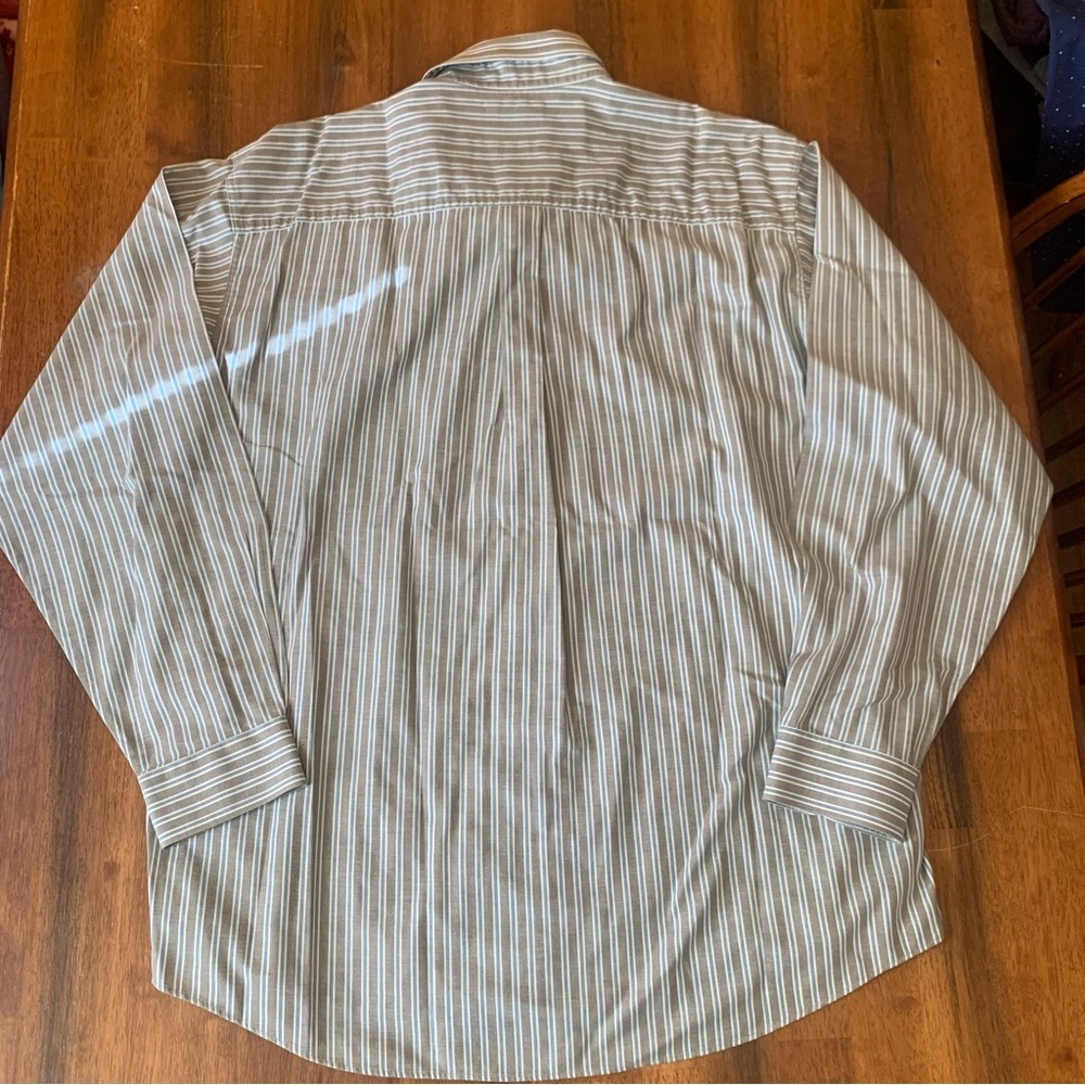 L.L. Bean Button Down Shirt Large Stripe Long sleeve Casual Business casual - Picture 6 of 7